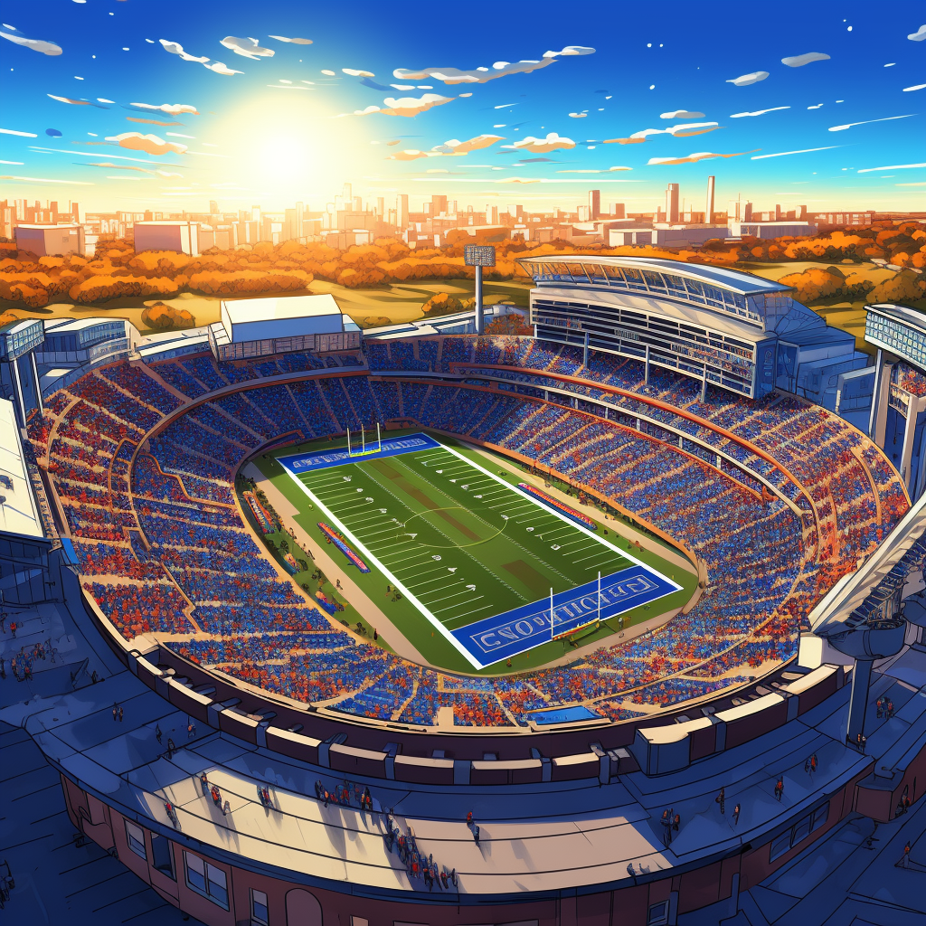 Illustration of Buffalo New York Football Stadium