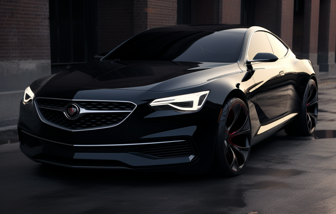 Menacing black Buick Grand National concept car