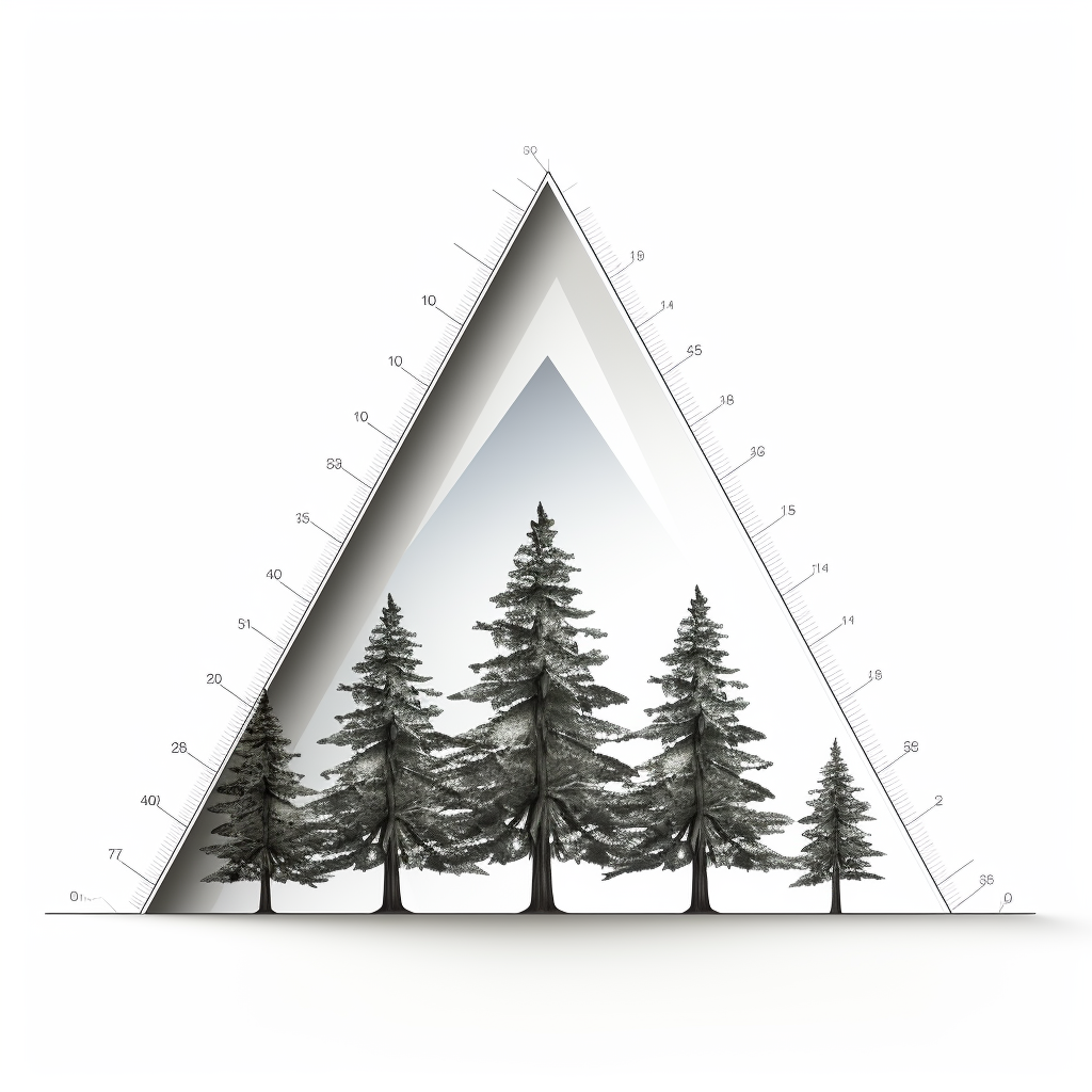 measurement of building or tree height with shadow