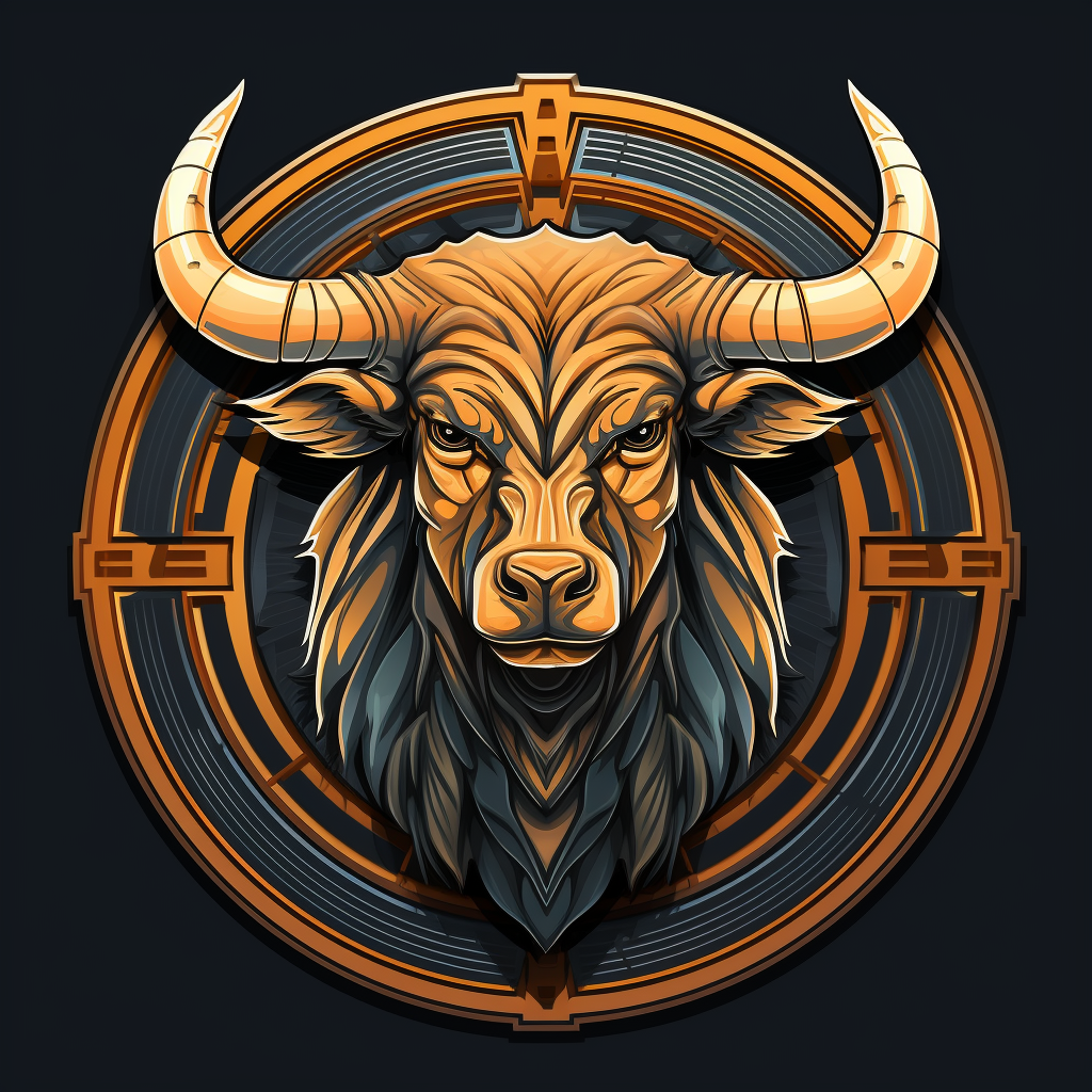 Bull Bitcoin logo on black background