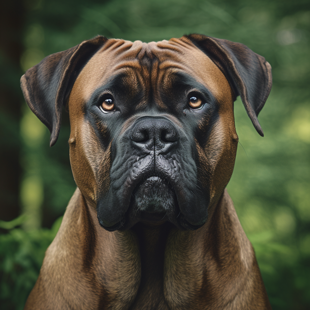 Close-up of Bull Mastiff's Face