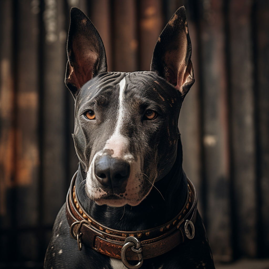 Adorable Bull Terrier portrait