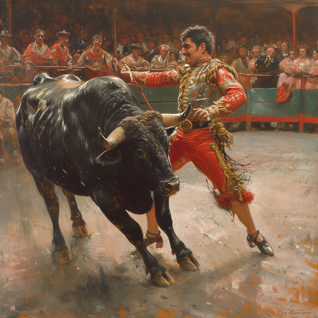 Bullfight Anders Zorn painting