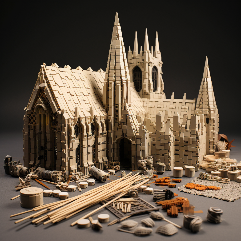 Sticks and Bricks Cathedral Construction