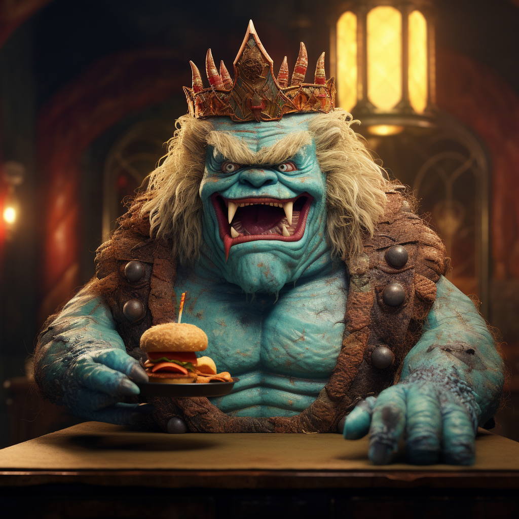 Delicious Monster Burger King Meal