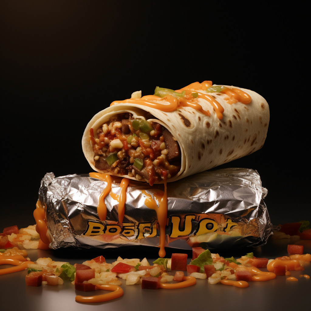 Colorful Burrito Wrap Hiphop Album Cover