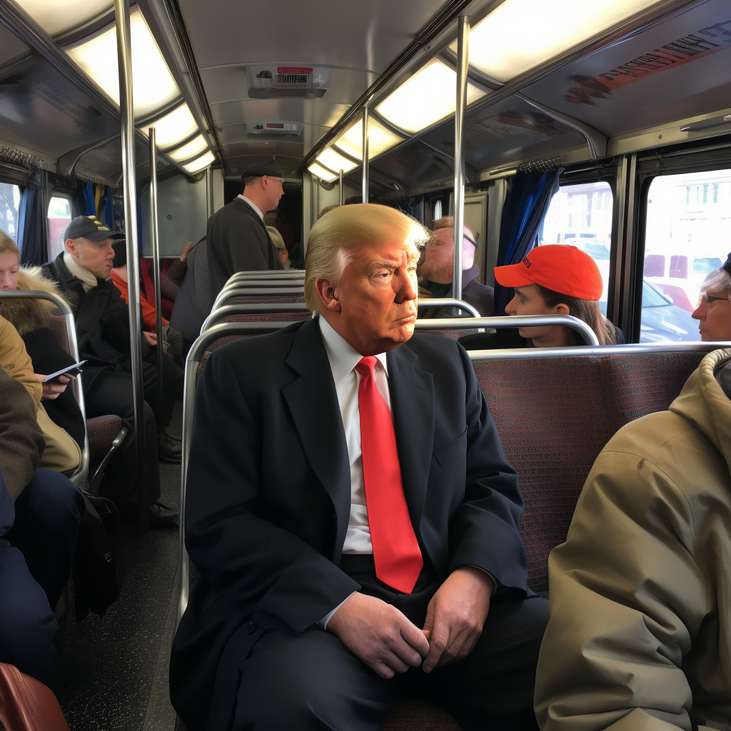 Donald Trump as Passenger on City Bus