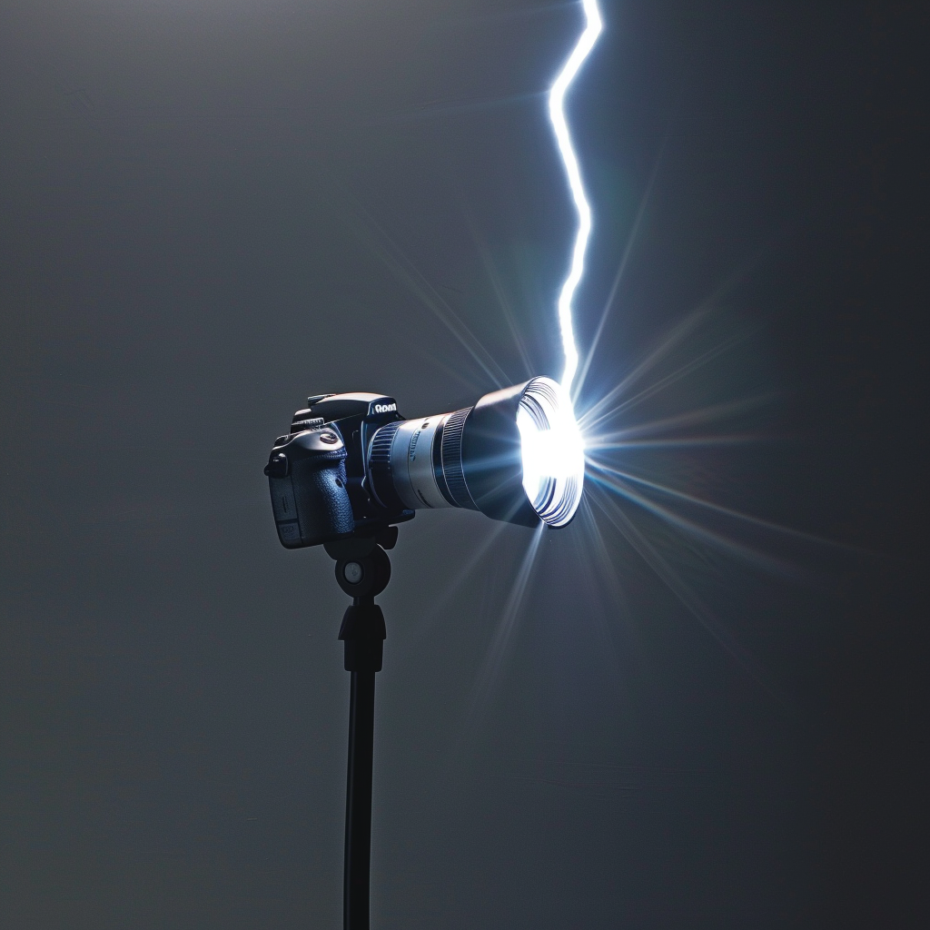 lightning bolt camera logo