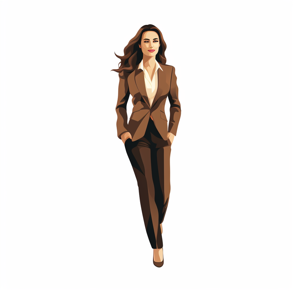 Vector Illustration of a Business Woman