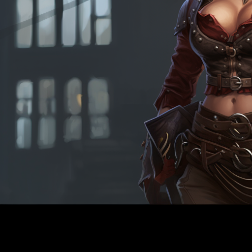 Busty female human character in Dungeons and Dragons