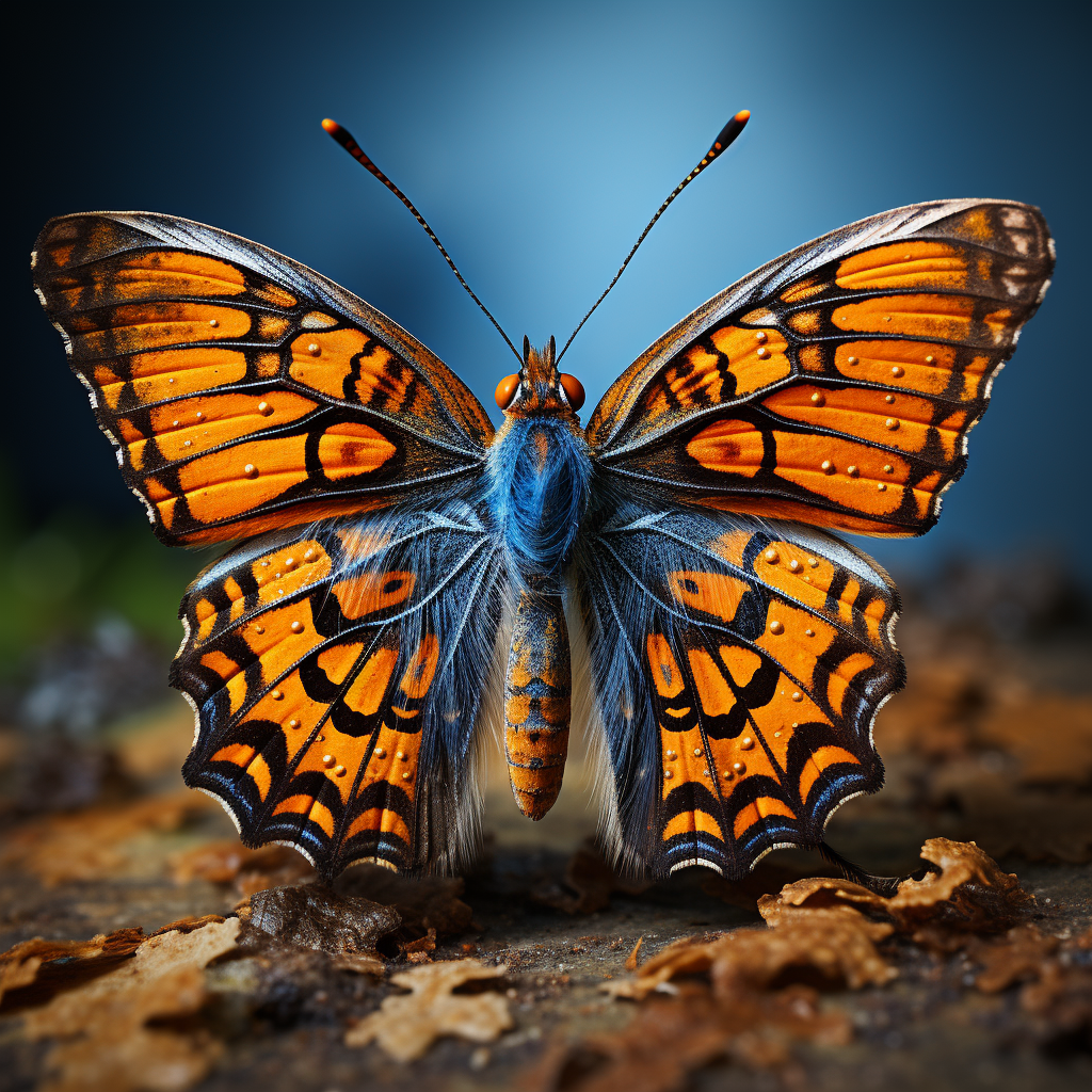 Beautiful macro picture of a butterfly