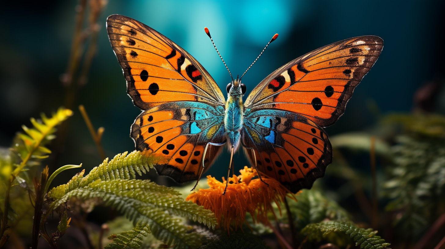 Beautiful butterfly up close