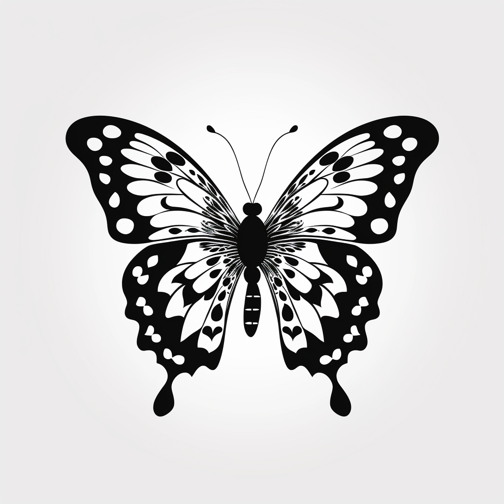 Butterfly Silhouette SVG Clipart