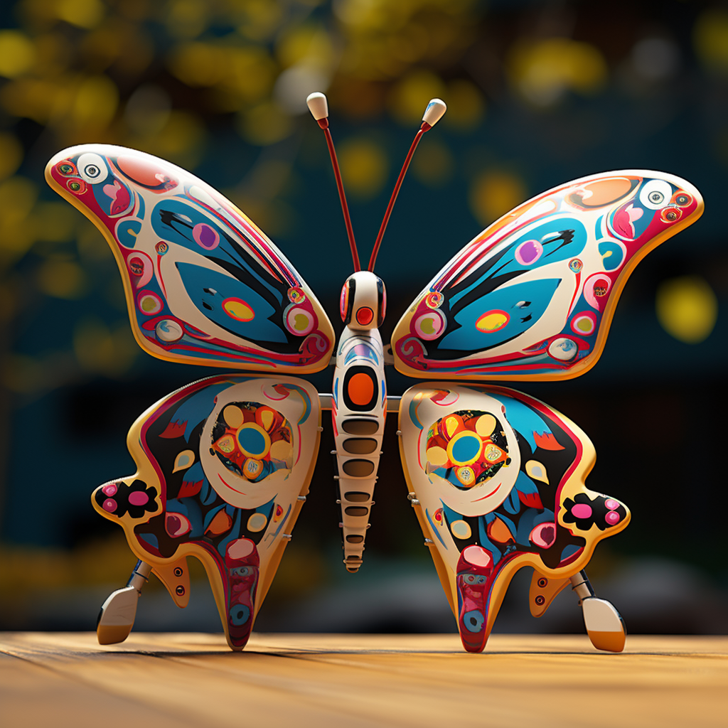 Cute butterfly toy cartoon