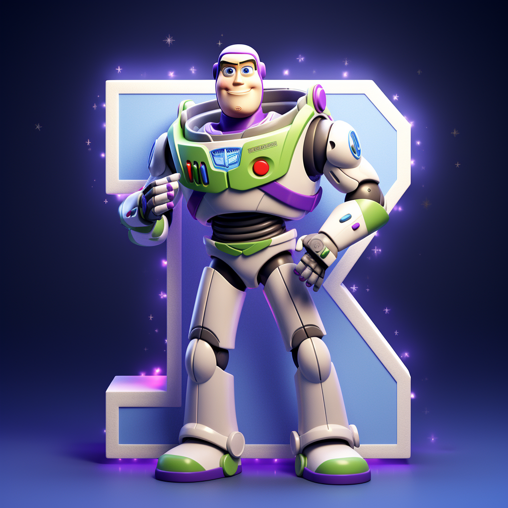 Buzz Lightyear 3D letter Z