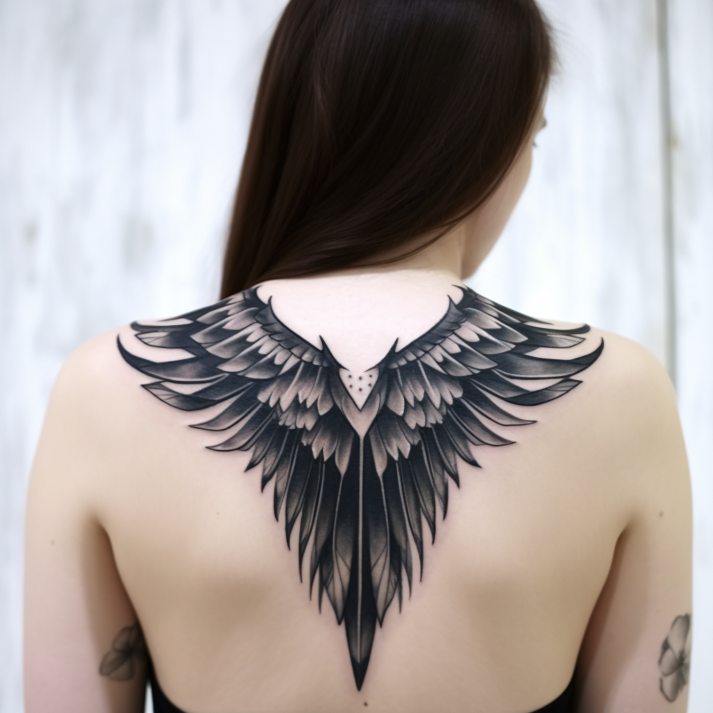 Minimalistic Black & White Wing Design ?️