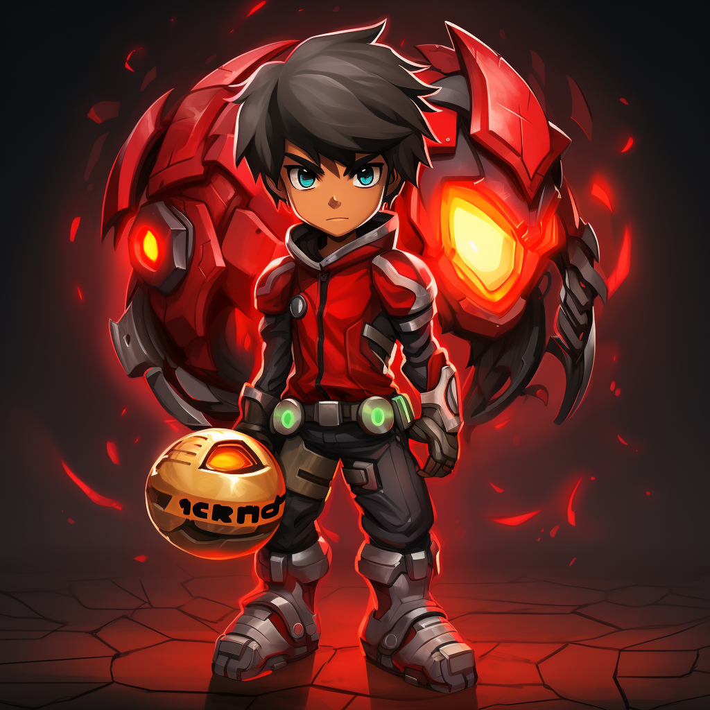 Bakugan Cartoon Style Illustrations