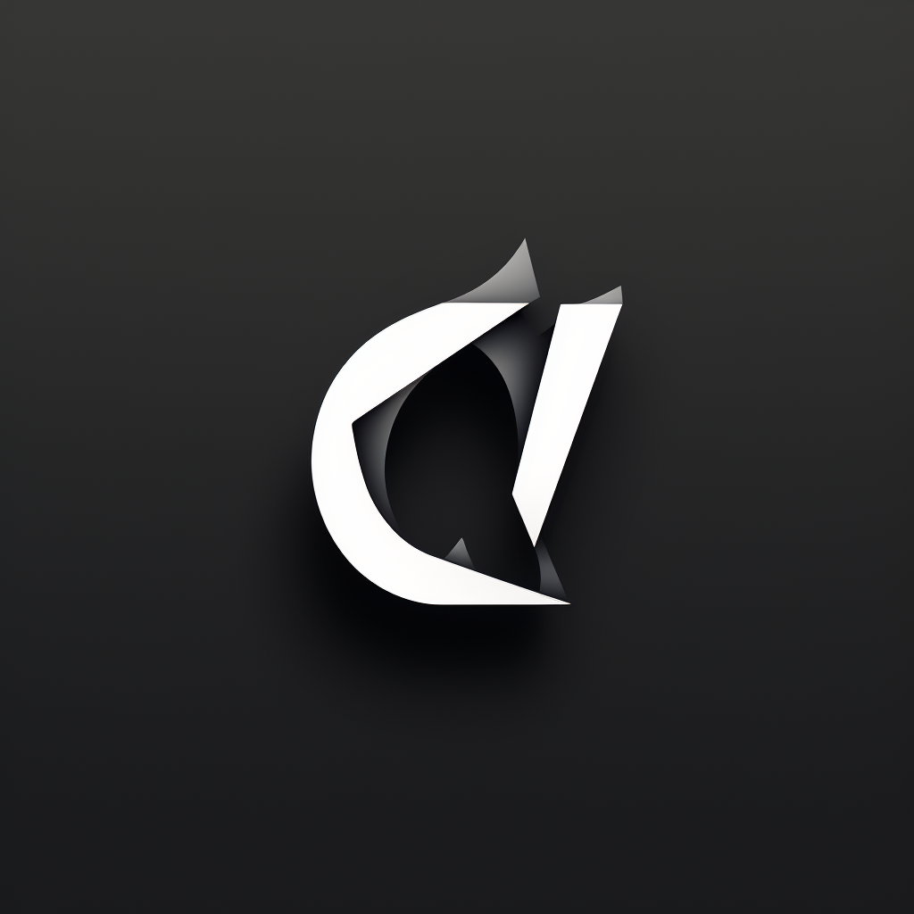 Minimalistic bold C A V typographical logo