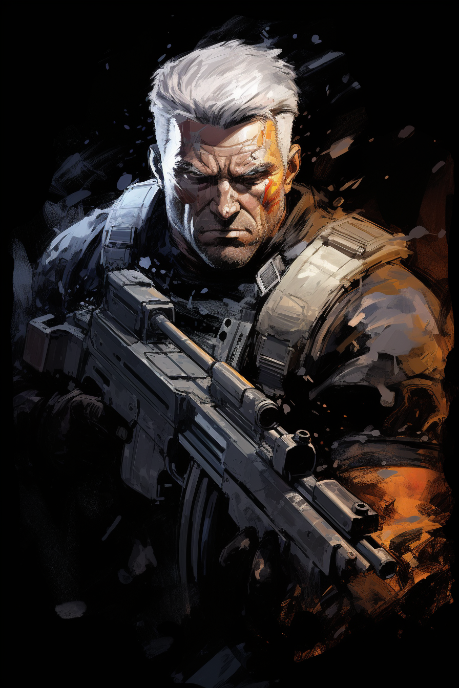 Cable character sketch from Marvel Comics