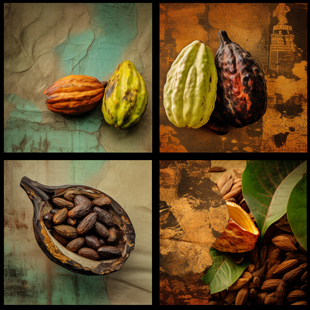 Cacao Fruit Collage Picture