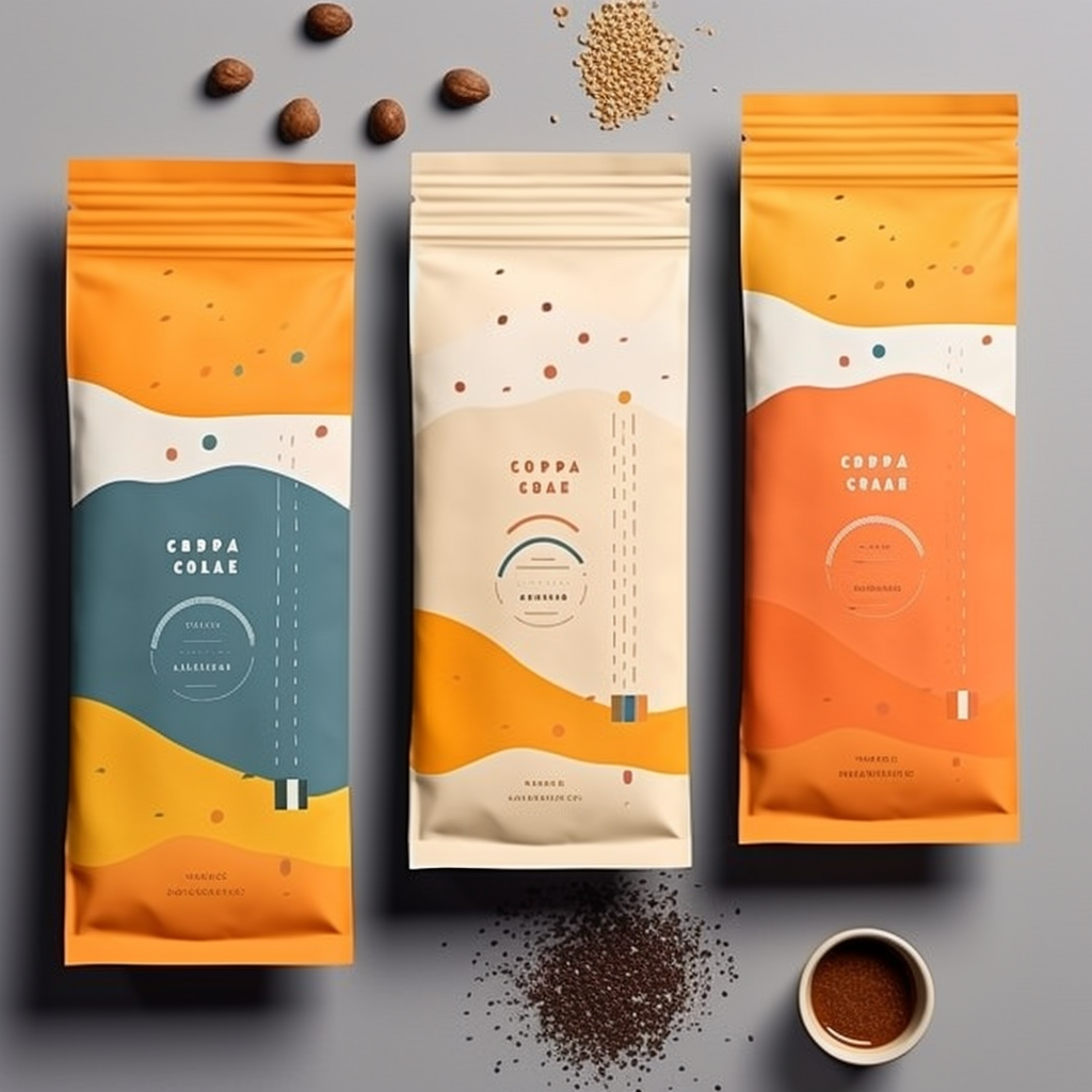 Earthy coffee branding from Cafesti