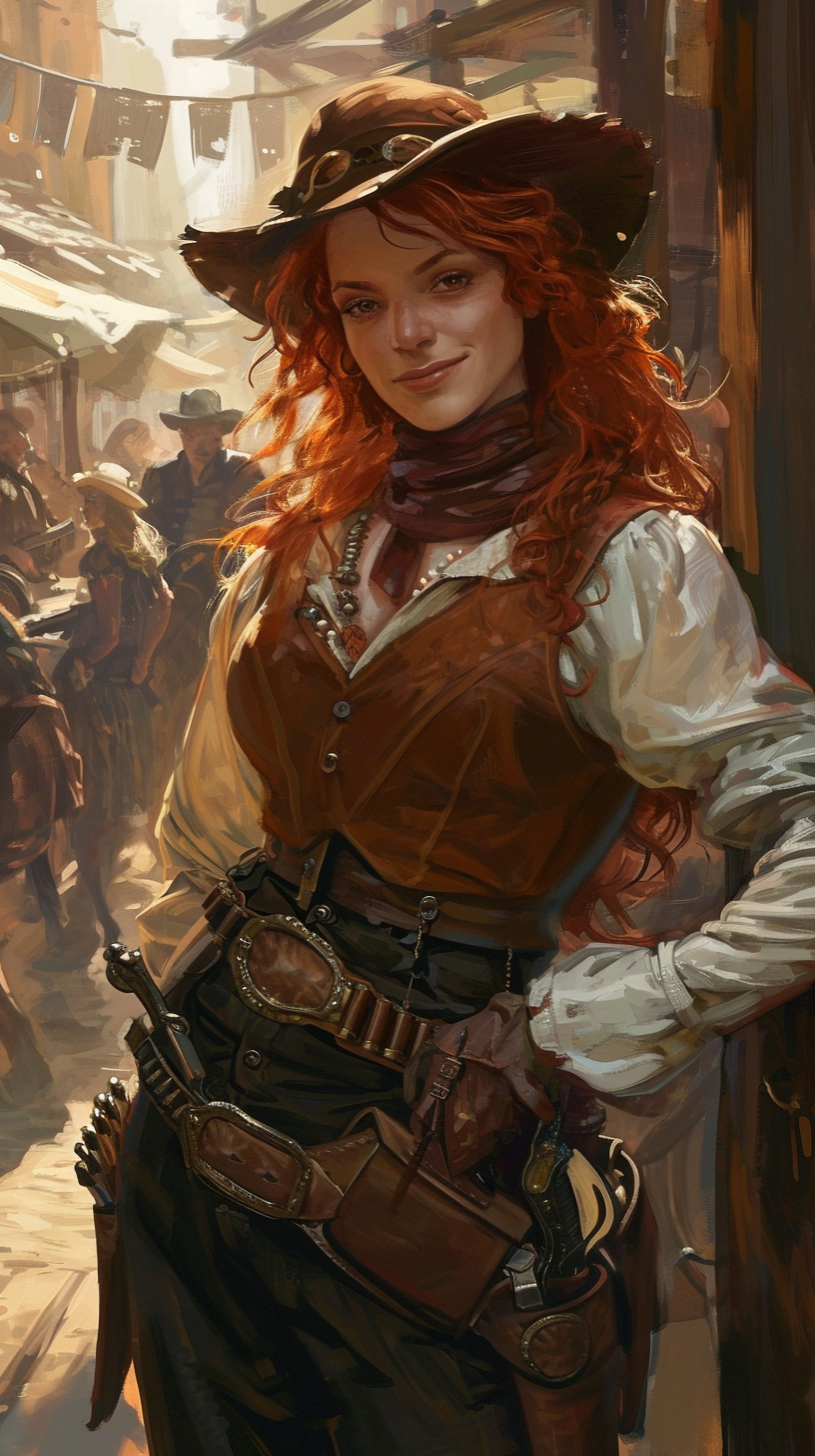 Clever Calamity Kate, the Redheaded Half-Elf Ranger