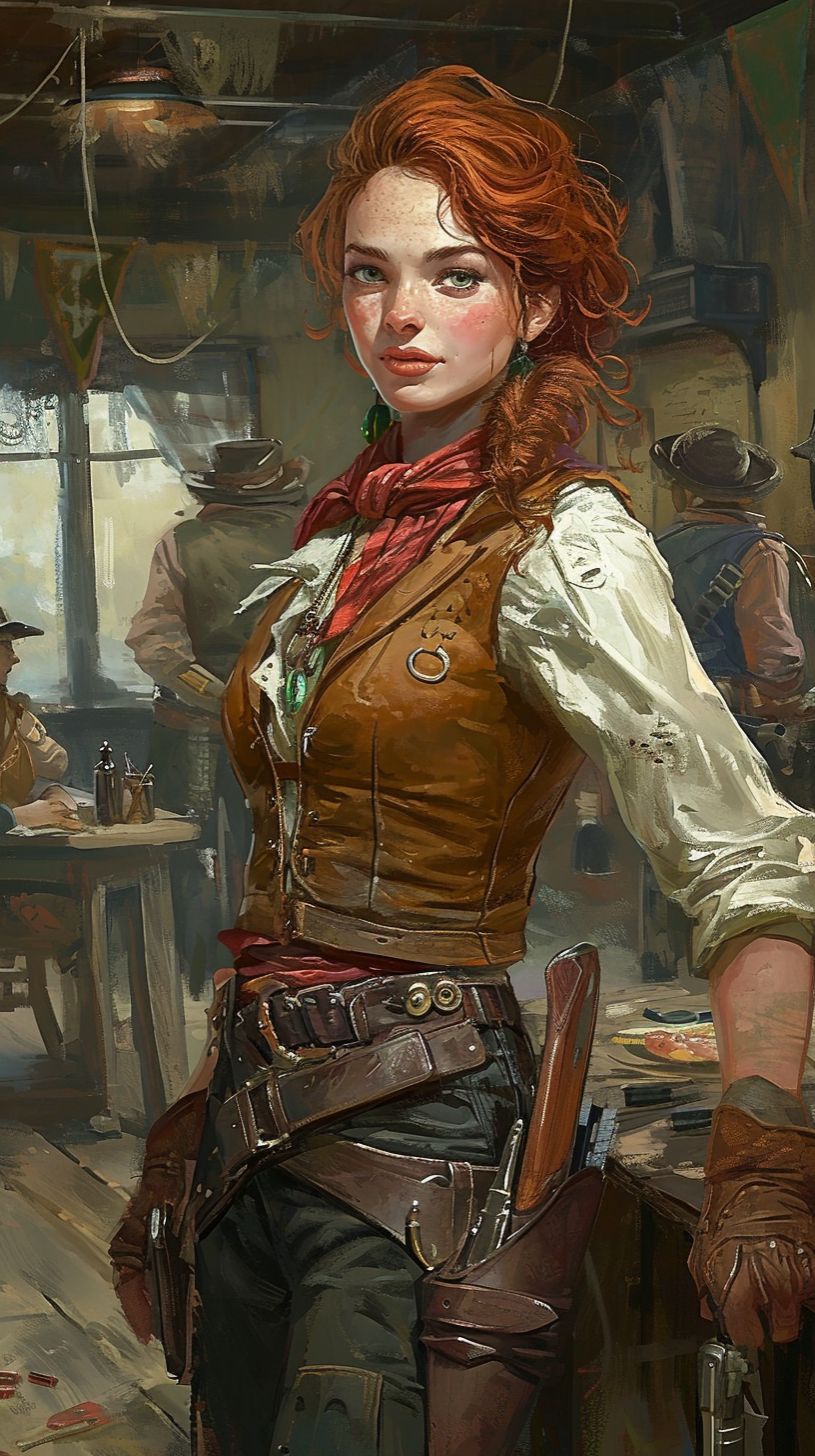 Clever Calamity Kate, the Redheaded Half-Elf Ranger