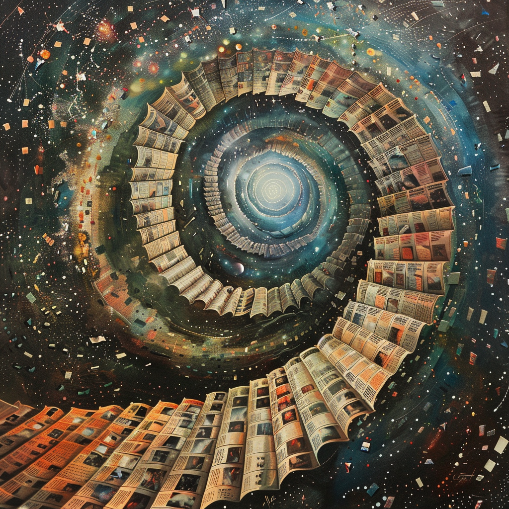 Calendar Spiral Staircase Stars Vortex