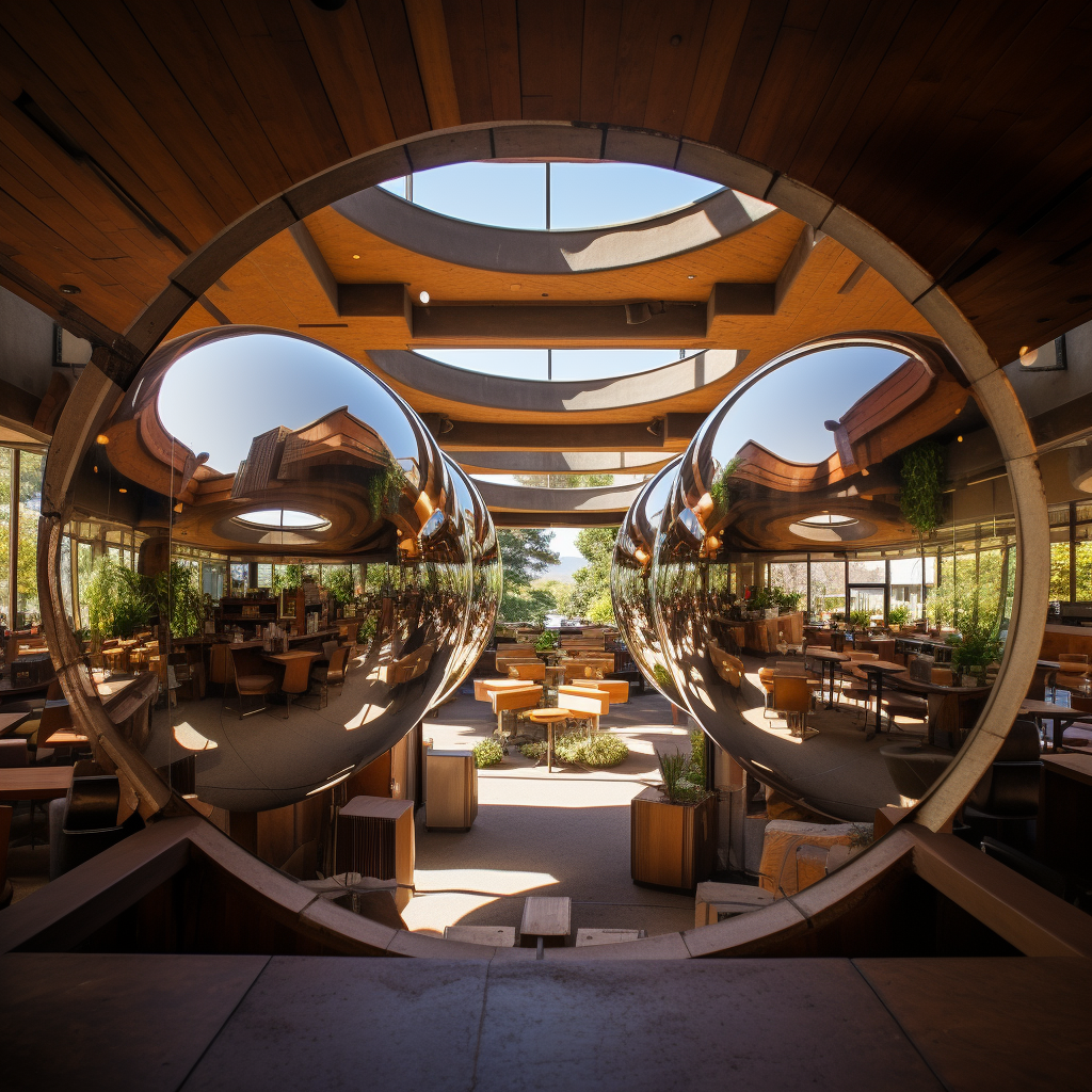 California restaurant with unique architecture