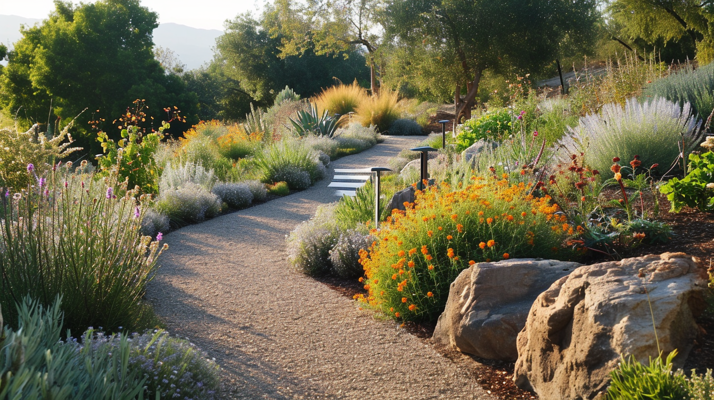 Native plants garden landscape