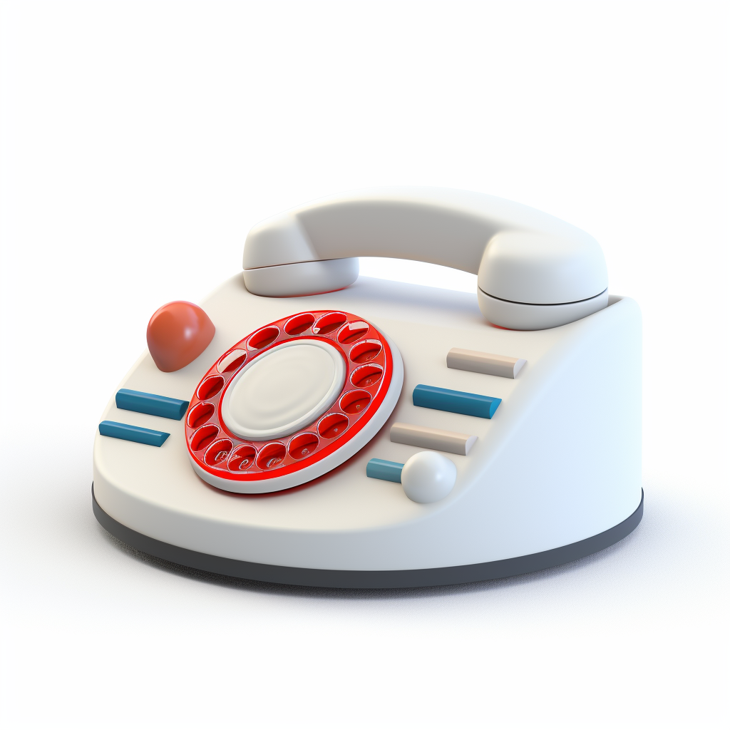 Call Logs Icon on White Background