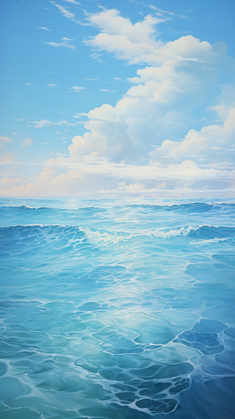 Picture of peaceful sea waves