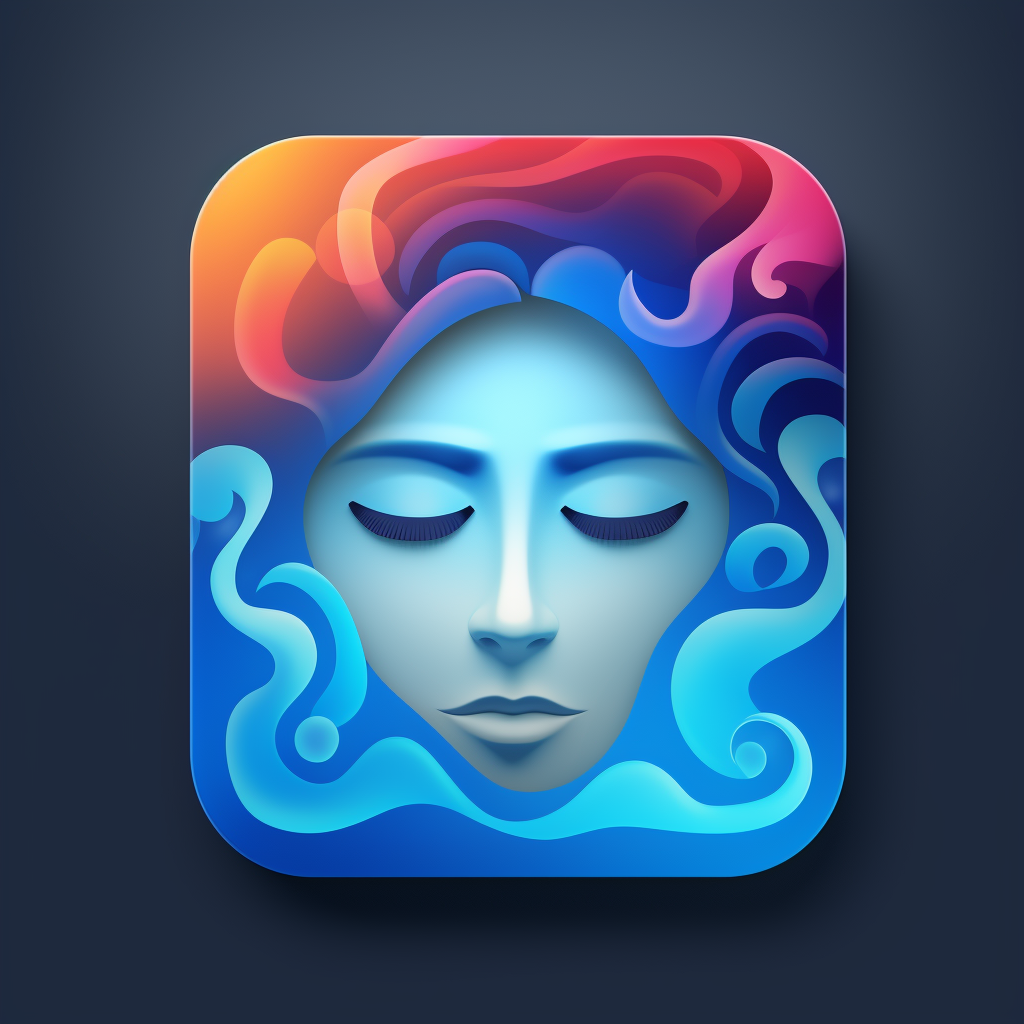 Calm mood icon for app