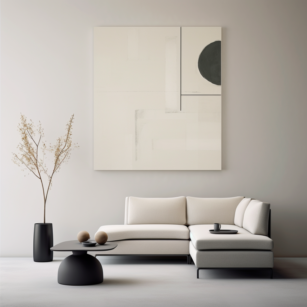 Calming minimalist design for a tranquil atmosphere