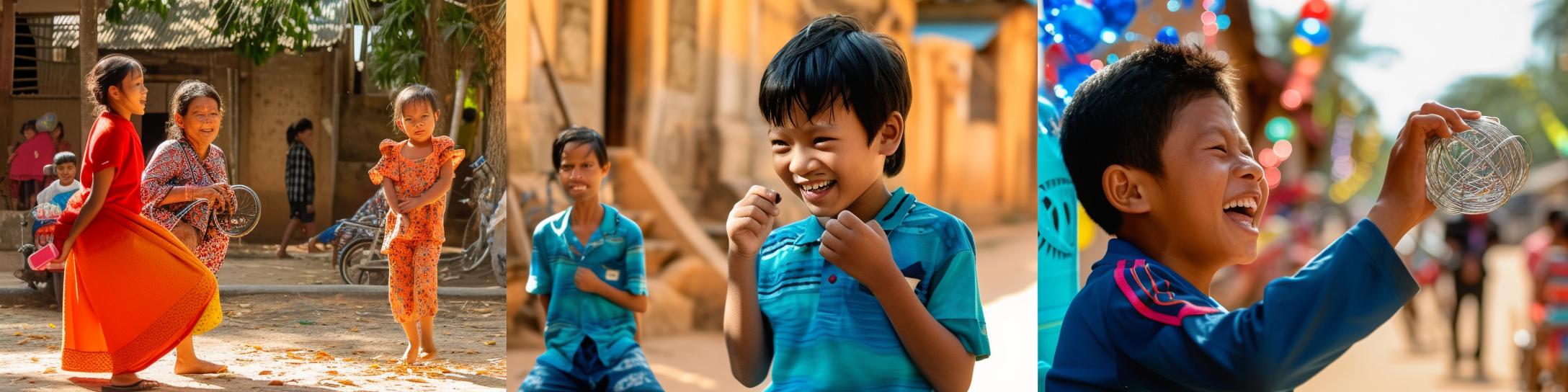 Cambodian People Communicating Intensively