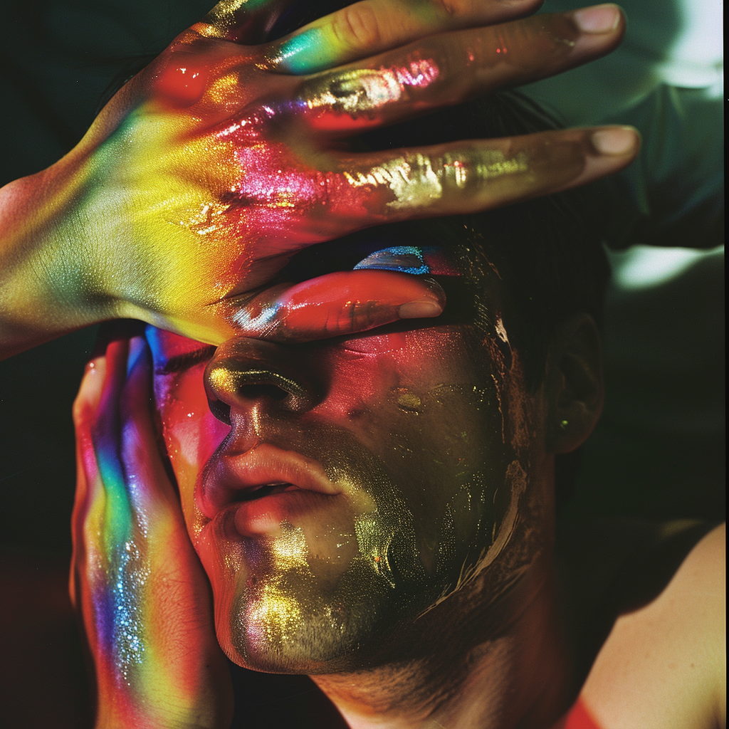 Candid Oil Sheen Rainbow Skin Ripple Image