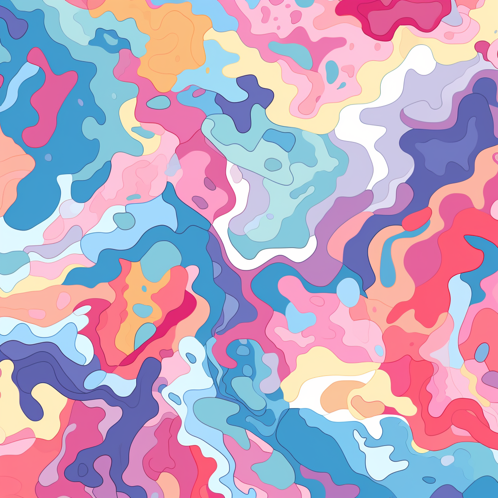 Candy Colored Camo Pattern