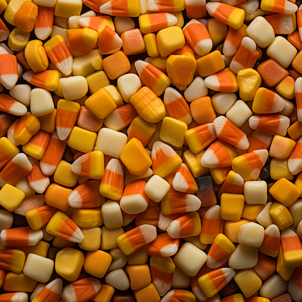 Colorful candy corn treats