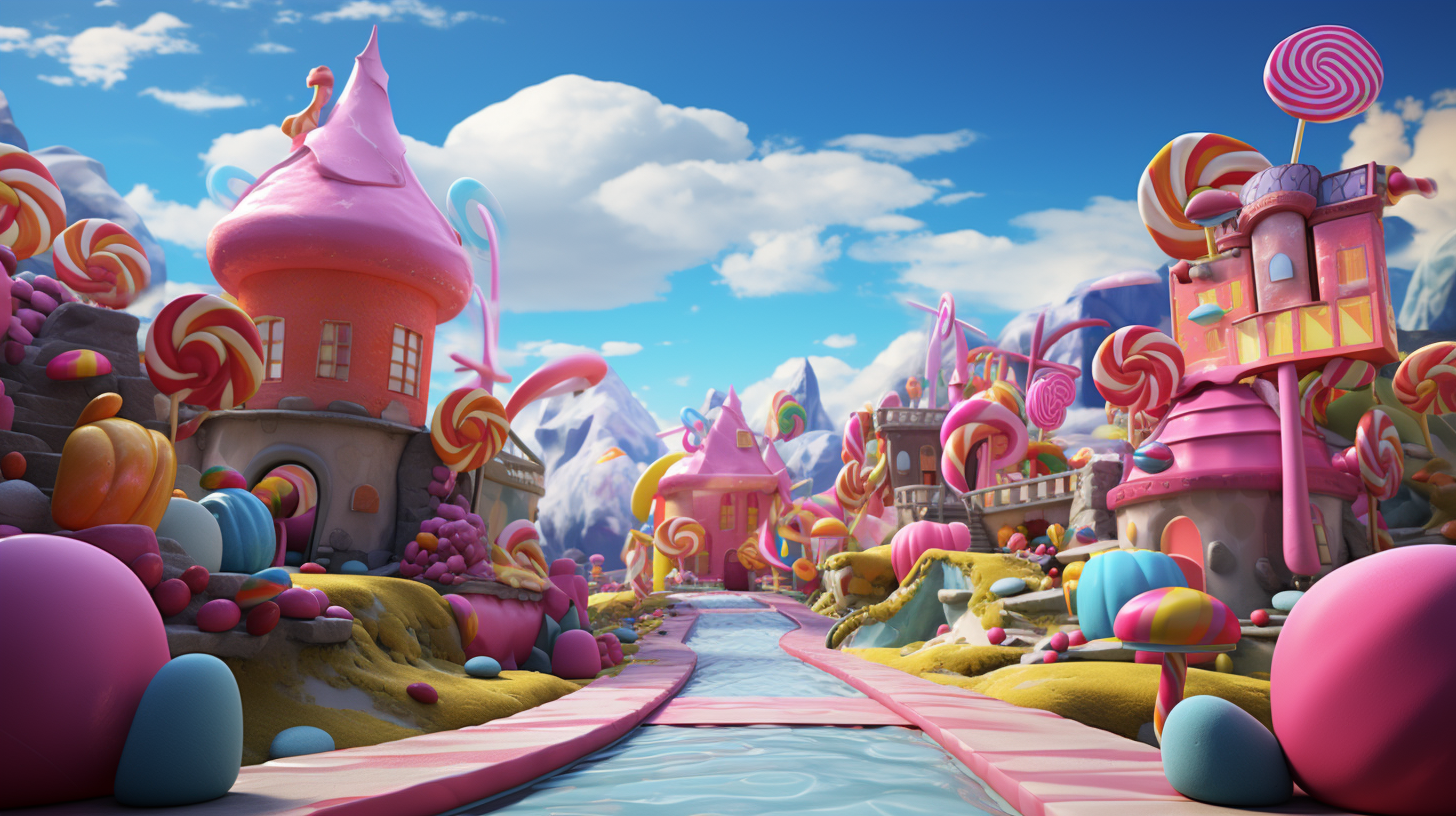 Colorful Candy Land adventure in real life