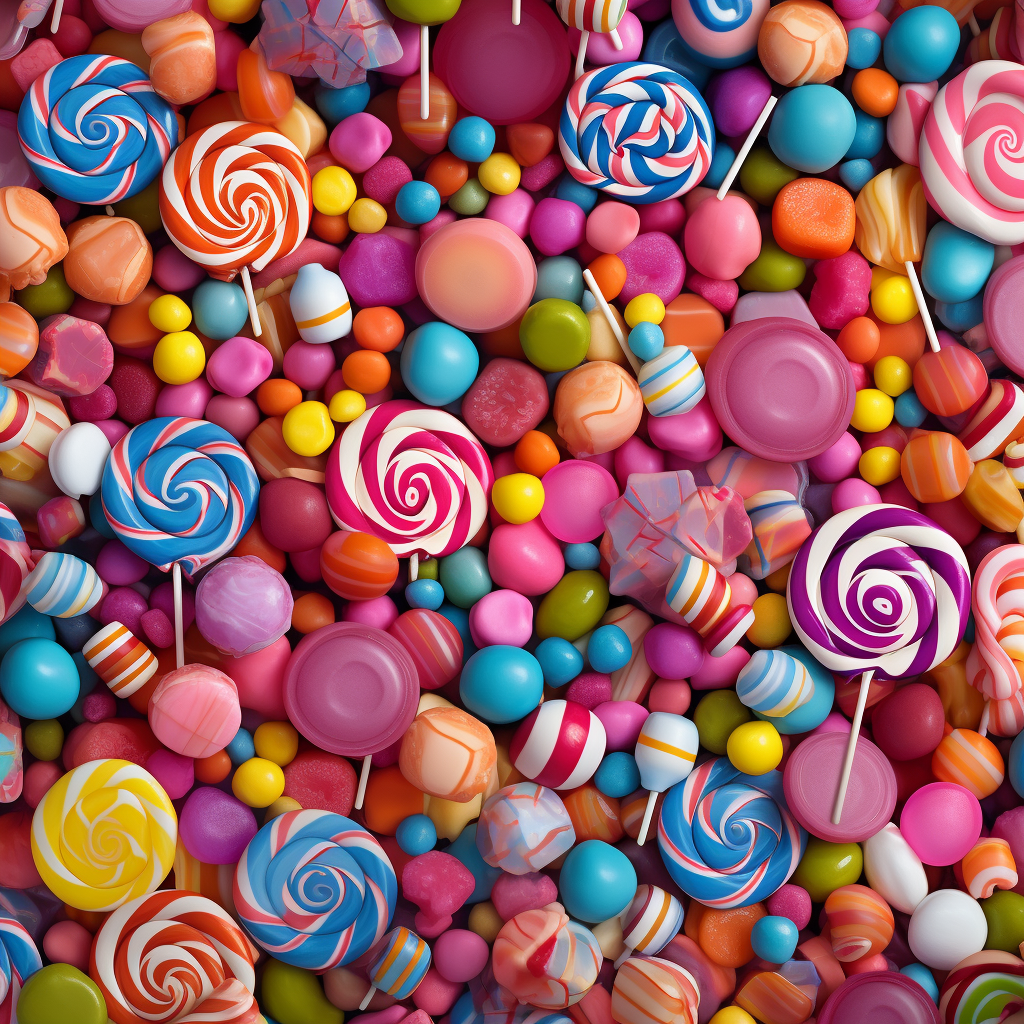 Colorful candy background pattern