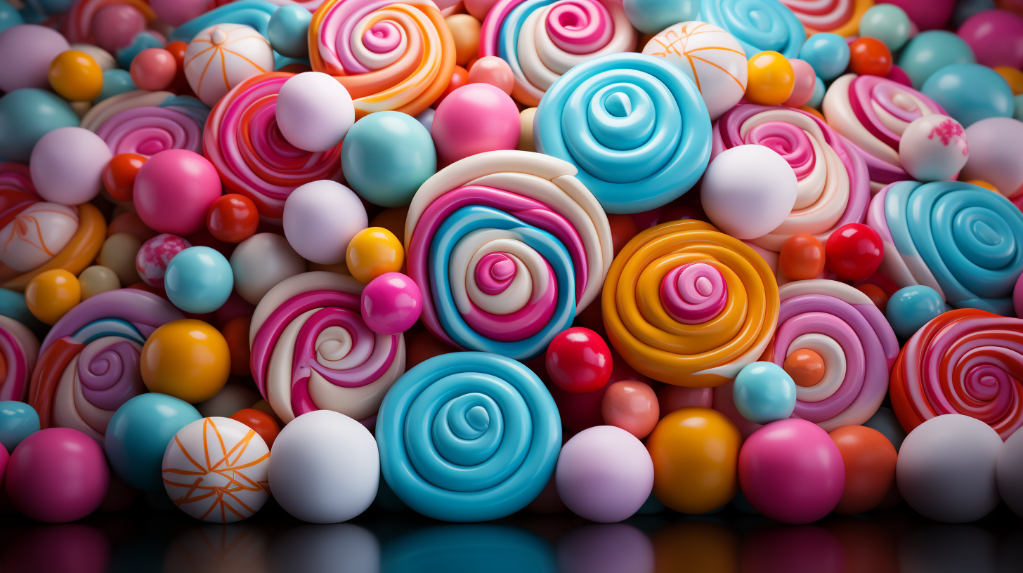 Colorful candy background pattern