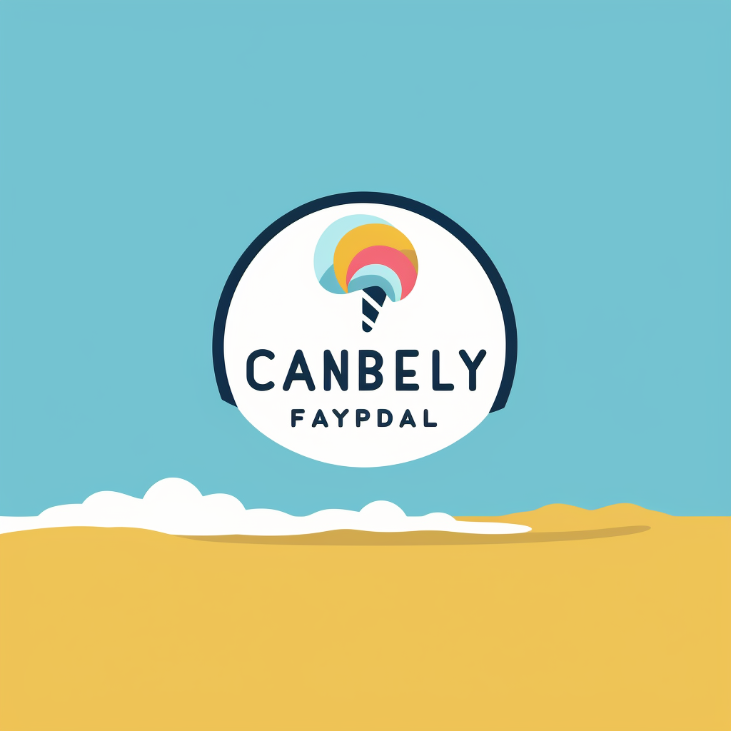 Logo design for candy company at the beach