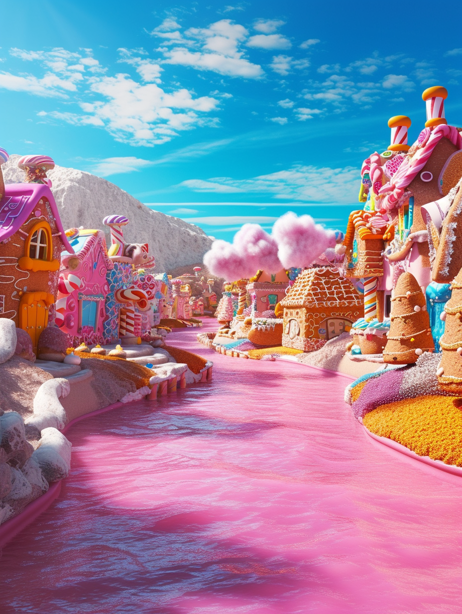 Candyland Pixar style image