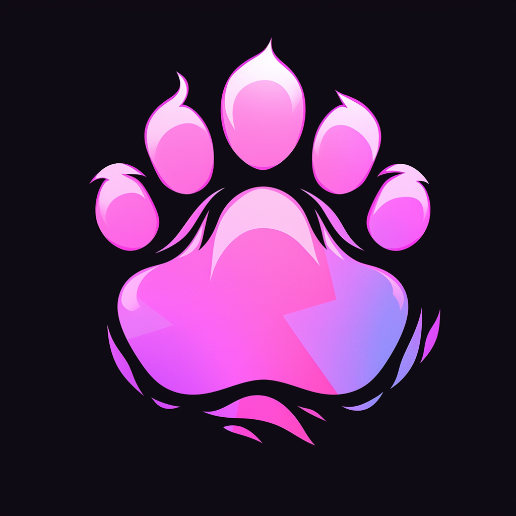 Canine paw print logo image