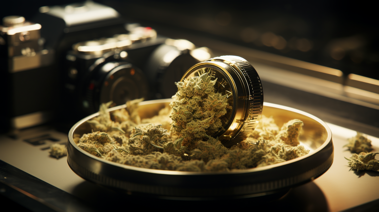 Beautifully Trimmed Cannabis Nug on Tray