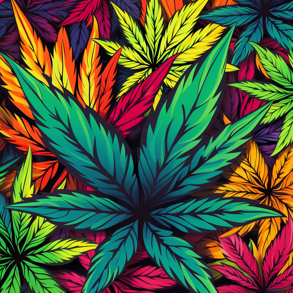 Cannabis brand pattern design