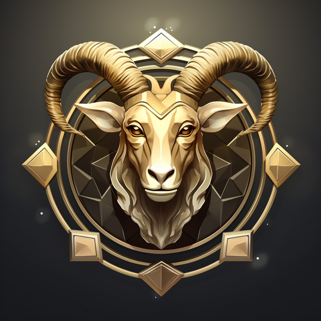 Capricorn horoscope symbol icon