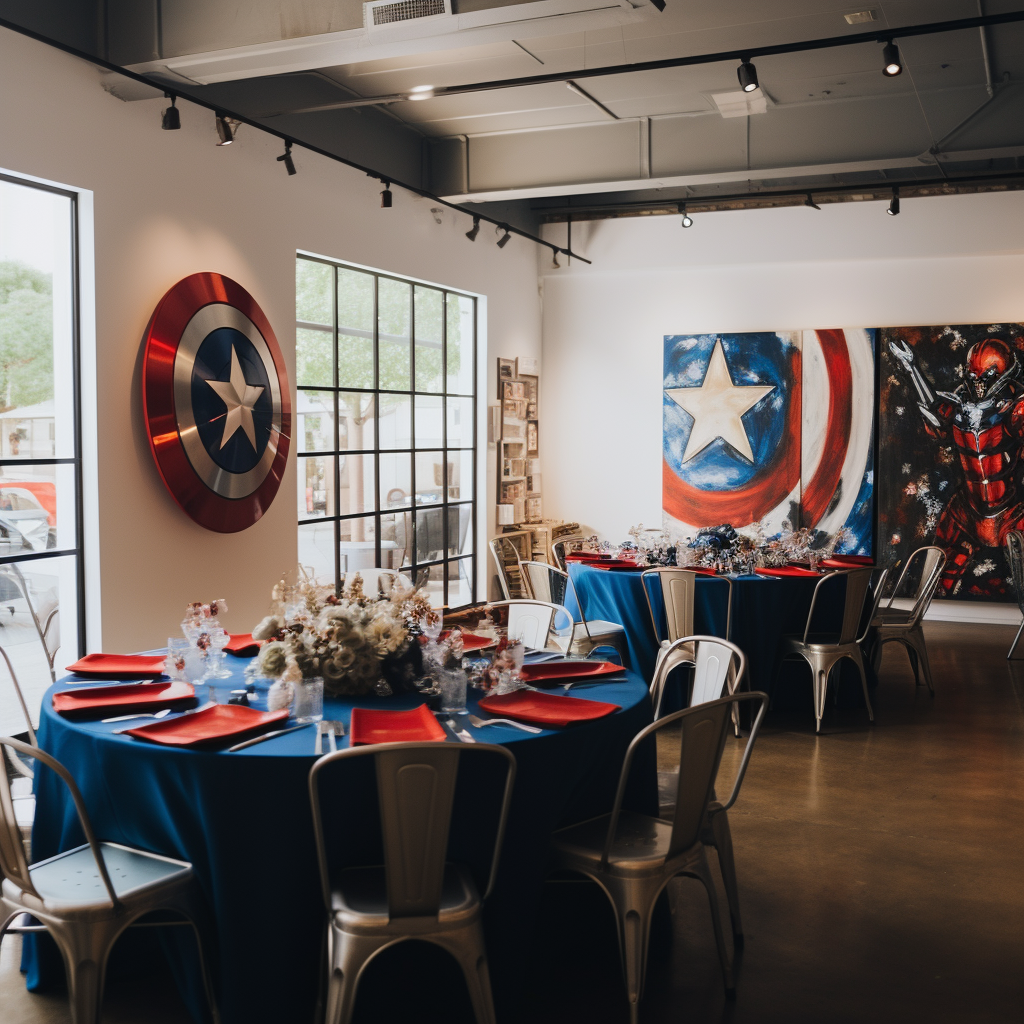 Captain America wedding decorations