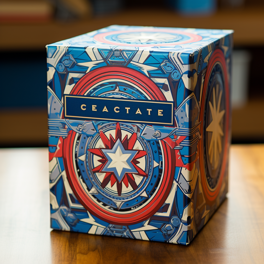 Captain America patterned loot crate