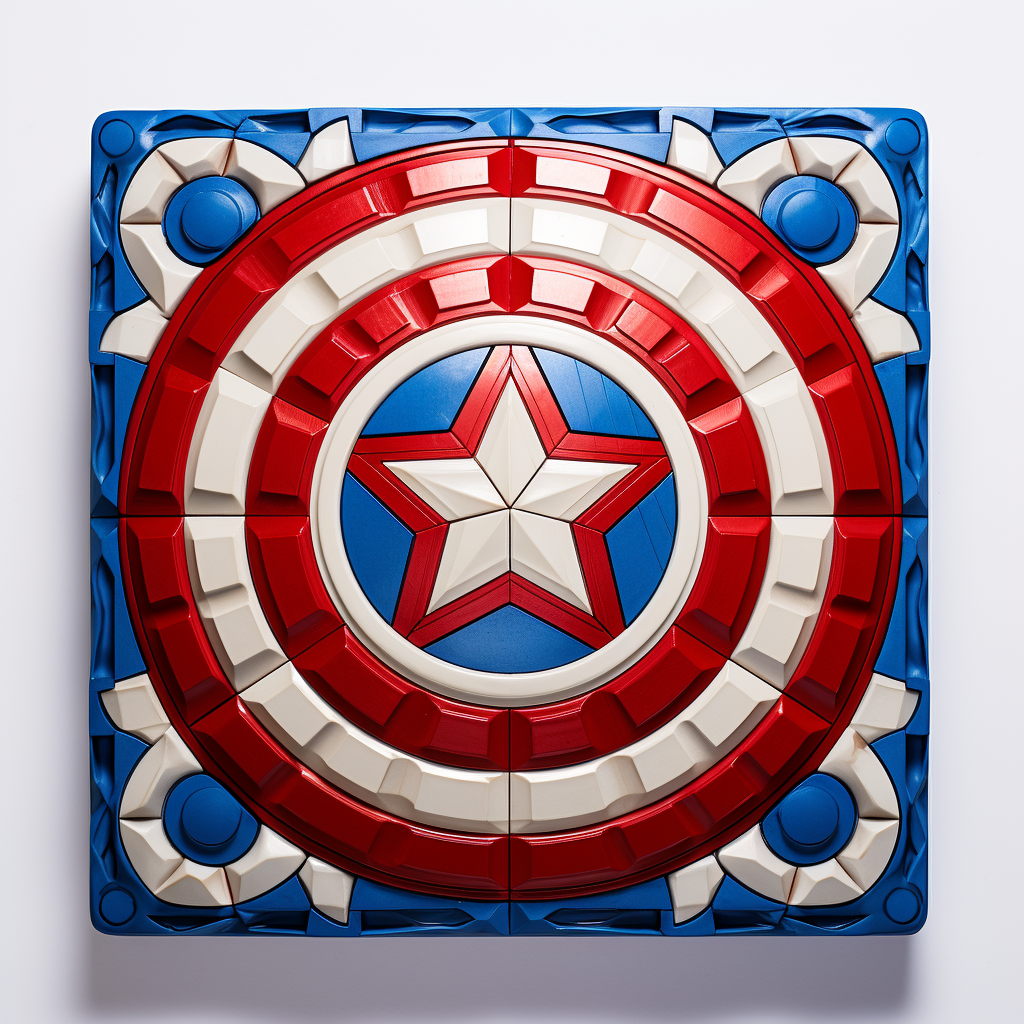 Captain America pattern loot crate